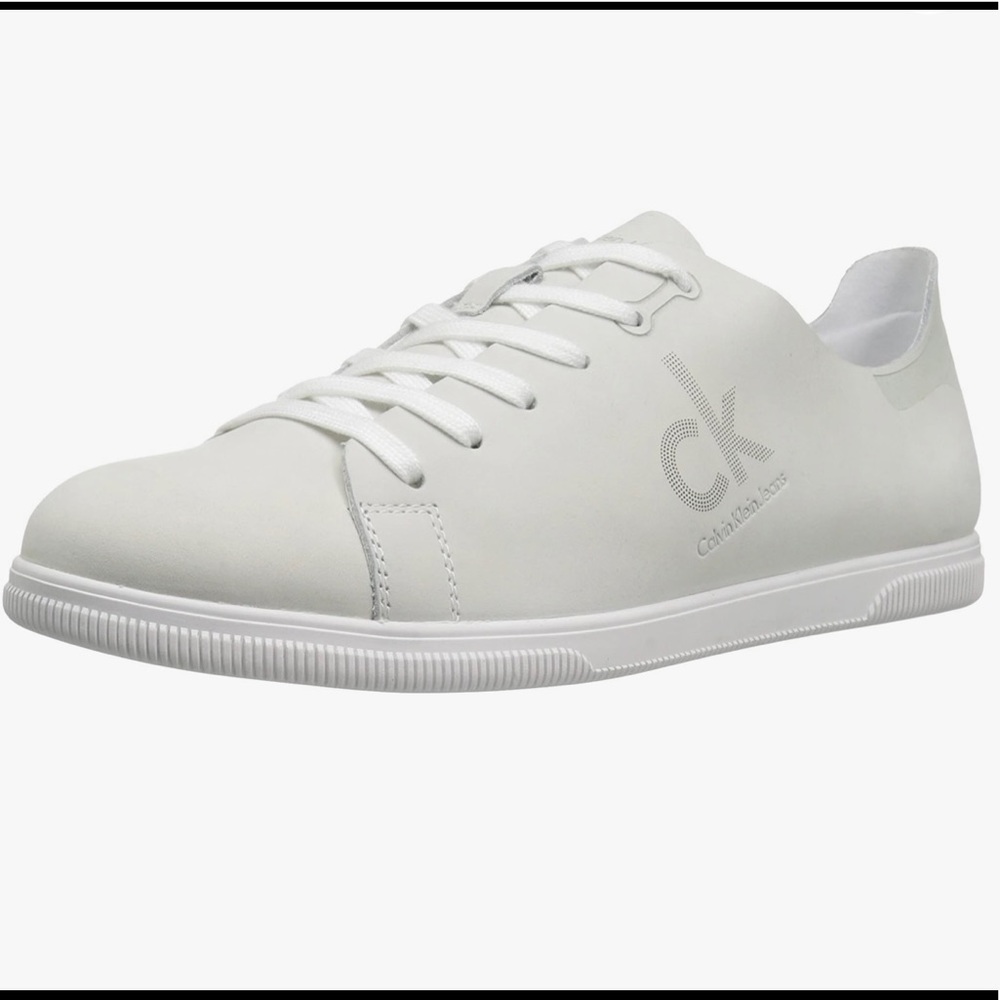 Calvin Klein Jeans Women's Sailor Nubuck Fashion Sneaker; White; Size 9M